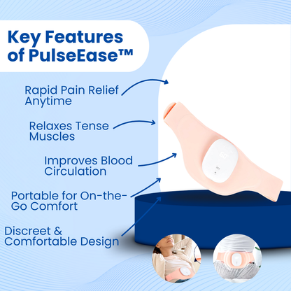 PulseEase™ - Menstrual Heating Pad & Period Cramps Relief