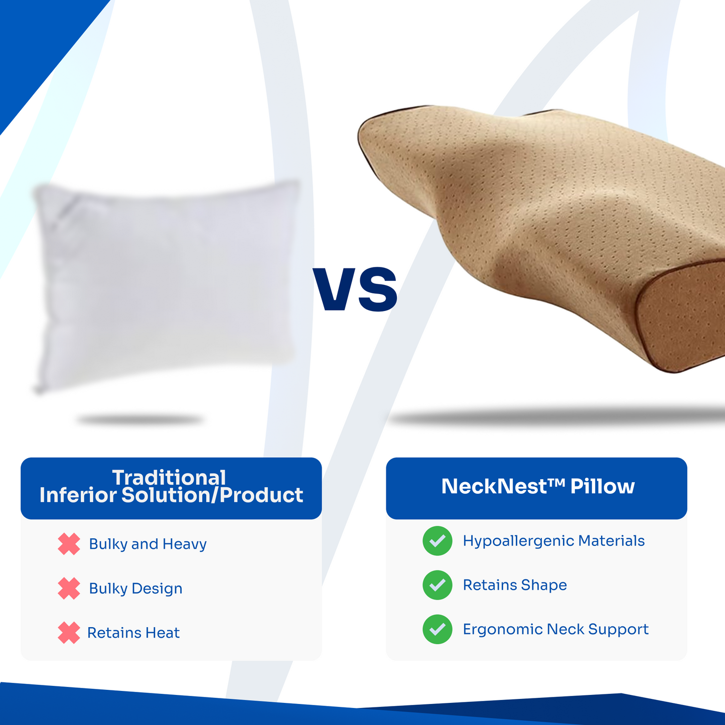 NeckNest™ - Premium Neck Pillow for Cervical and Neck Pain