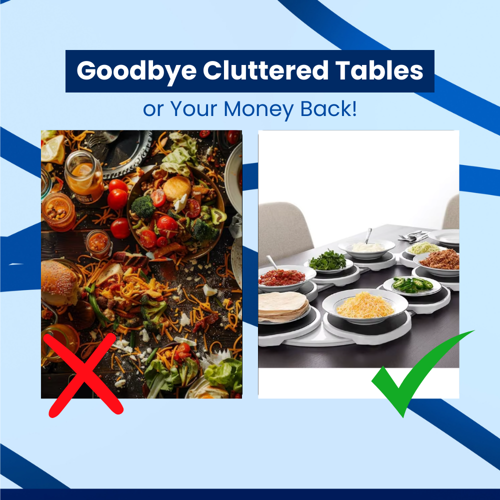 GourmetGlide Platter™ Rotating Plates