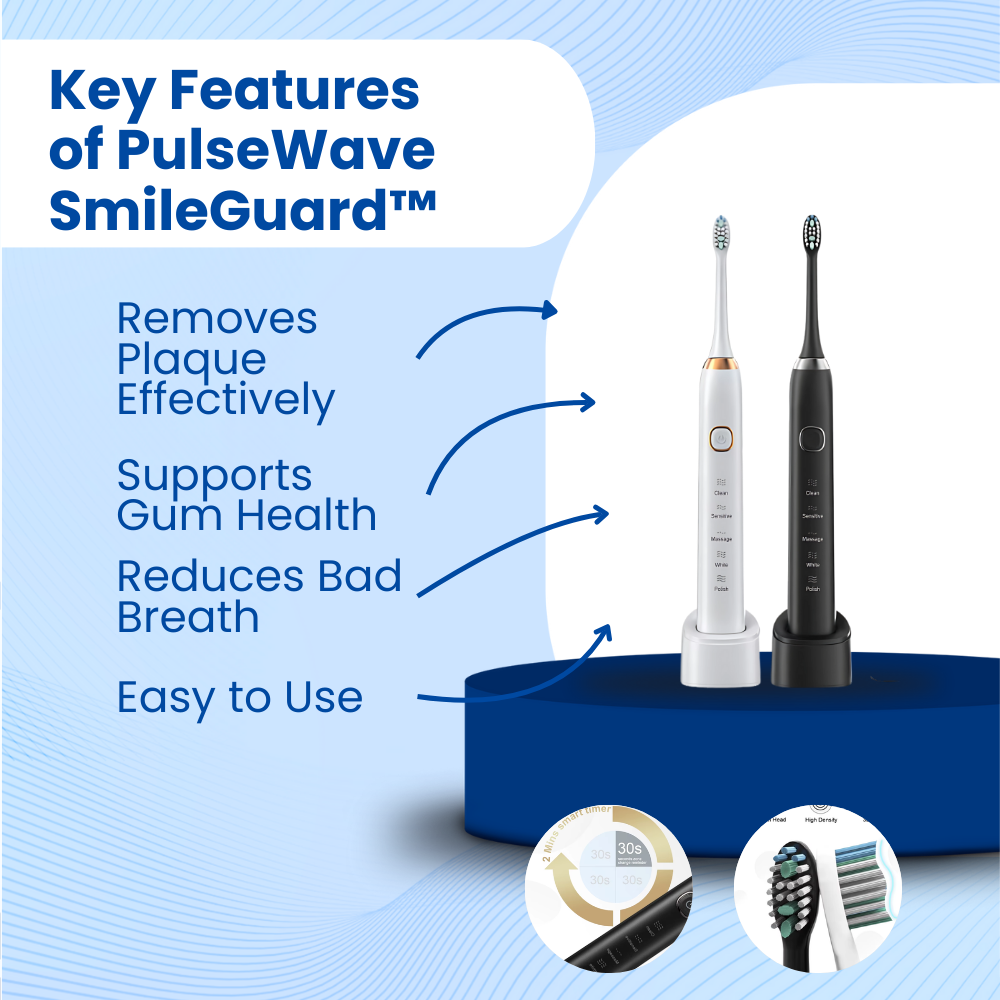 PulseWave SmileGuard™ - Electric Toothbrush