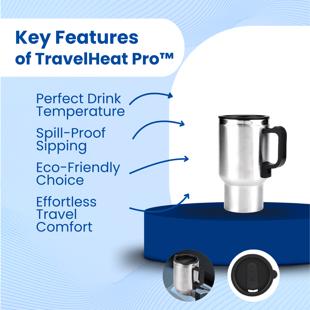 TravelHeat Pro™ Heated Mug