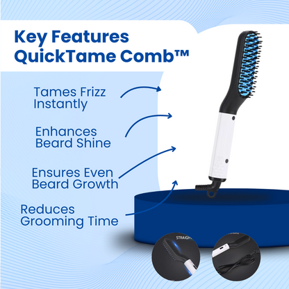 QuickTame Comb™ Beard Straightener