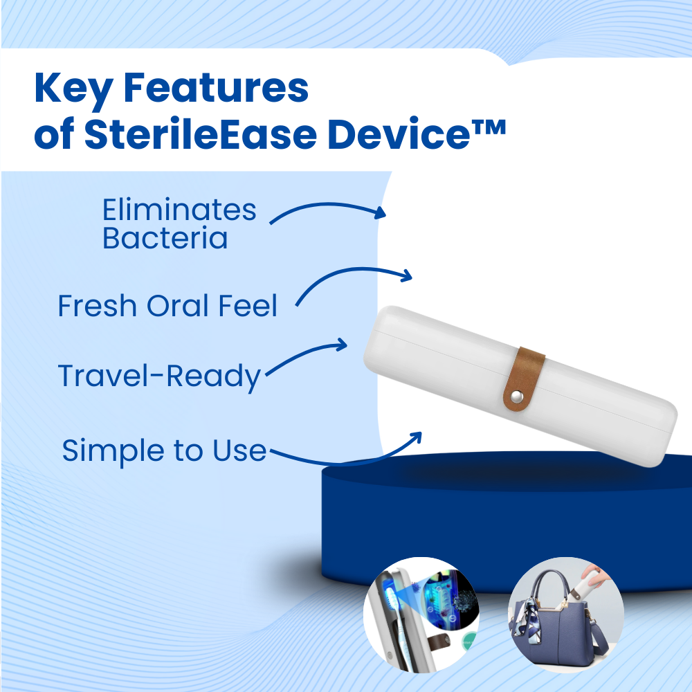 SterileEase Device™ - Portable Toothbrush Sterilizer