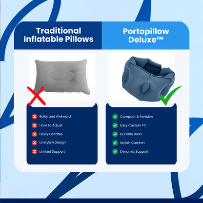 Portopillow Deluxe™ Neck Support Pillow